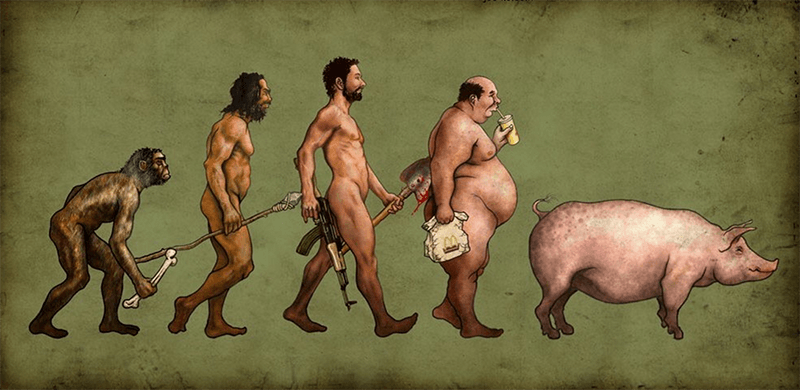 Why we get fat featured image. The ascent of man.